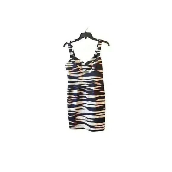 YUMI KIM Orange Blue White cutout sheath knee length dress Size Small/XS 0/2 - Picture 4 of 14